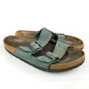 tooled leather birkenstocks